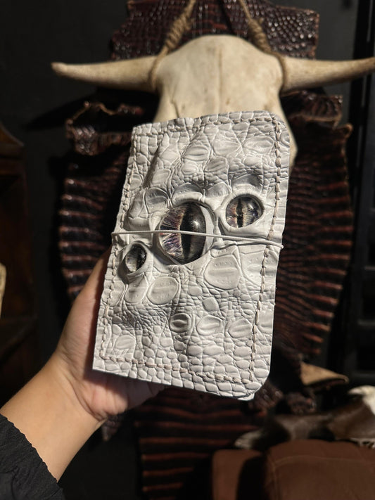 PRE-ORDER Leather Journal A6 | Seraphim White | Calestialtide