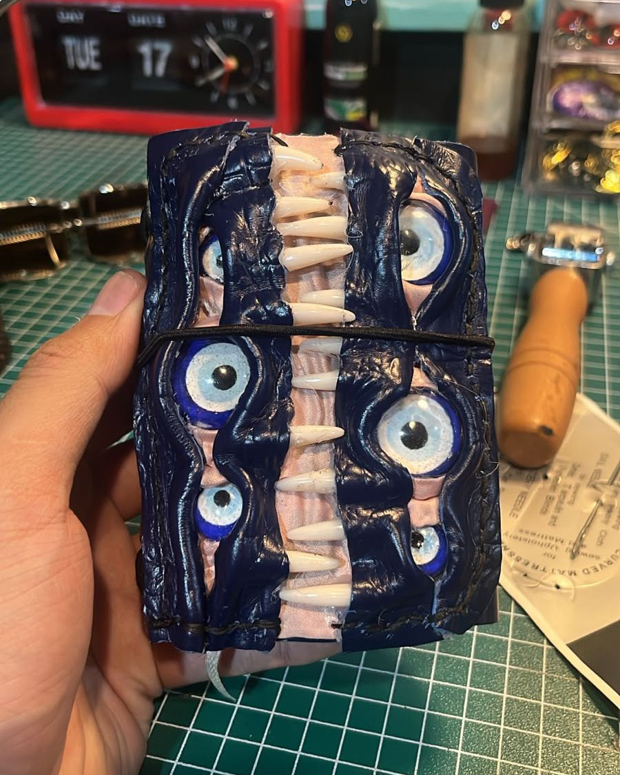 PRE-ORDER Leather Journal A7 | Evil Eye | Calestialtide